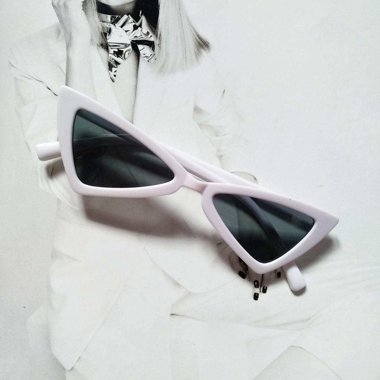 Очки детские треугольные стильные солнцезащитные Белый