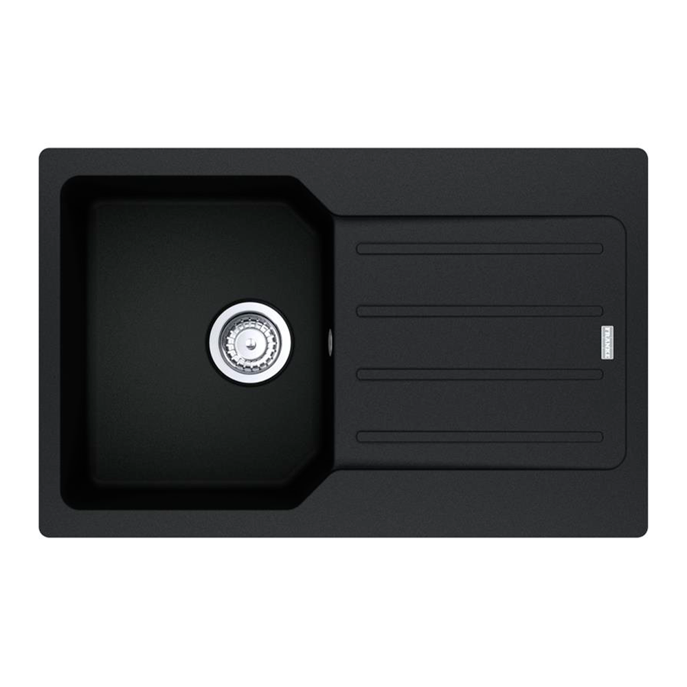 Мойка кухонная с крылом Franke City UCG 611-78 прямоугольная фрагранит 780х500 мм Onyx (114.0701.828)