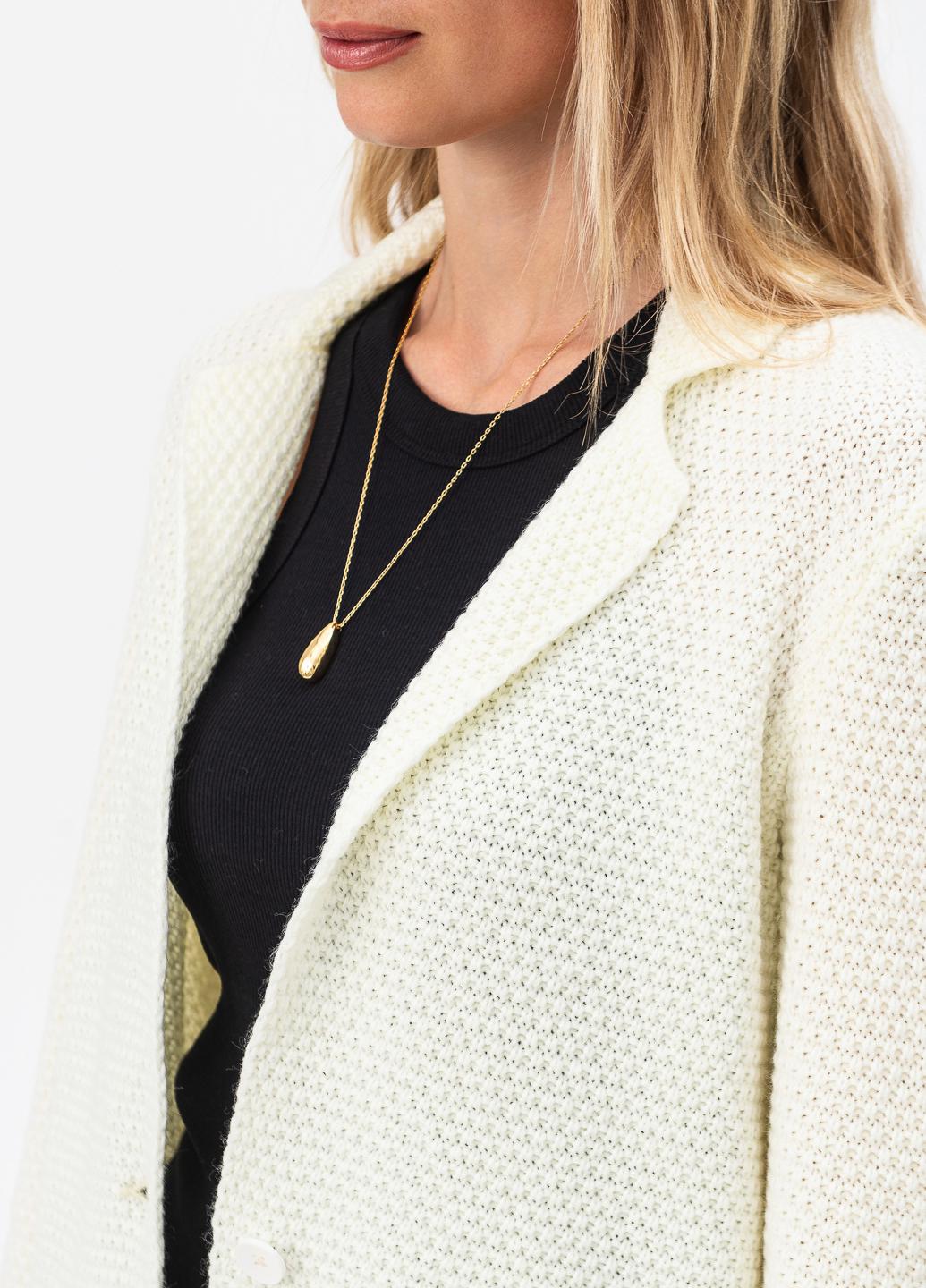 Піджак жіночий рисової в'язки SVTR р. 48-50 Молочний (598) - фото 10 Піджак жіночий рисової в'язки SVTR р. 48-50 Молочний (598) - фото 10