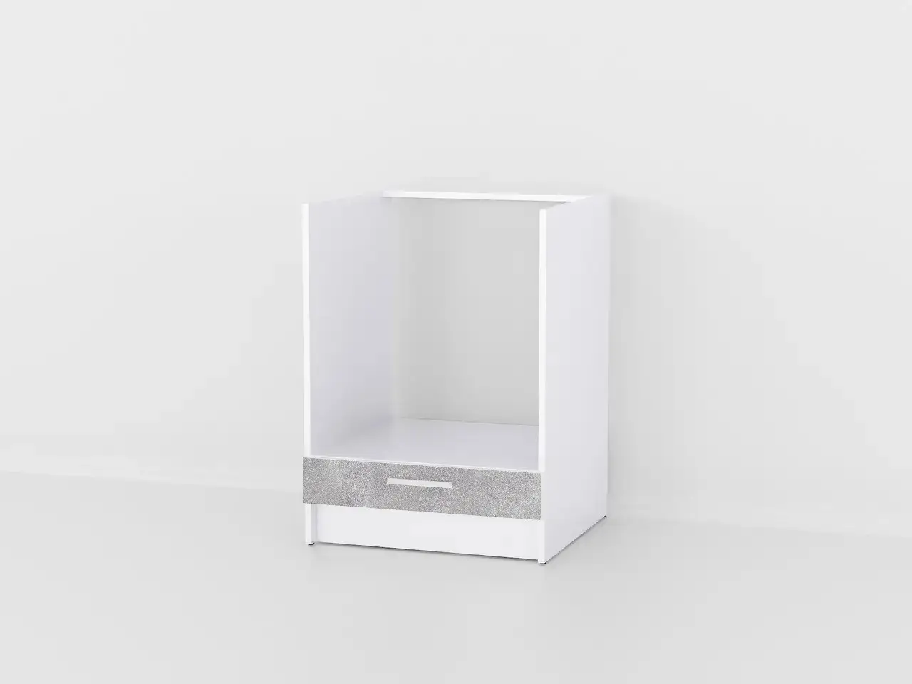 Тумба под духовку Opendoors 600 мм Бетон/Белый (М6)