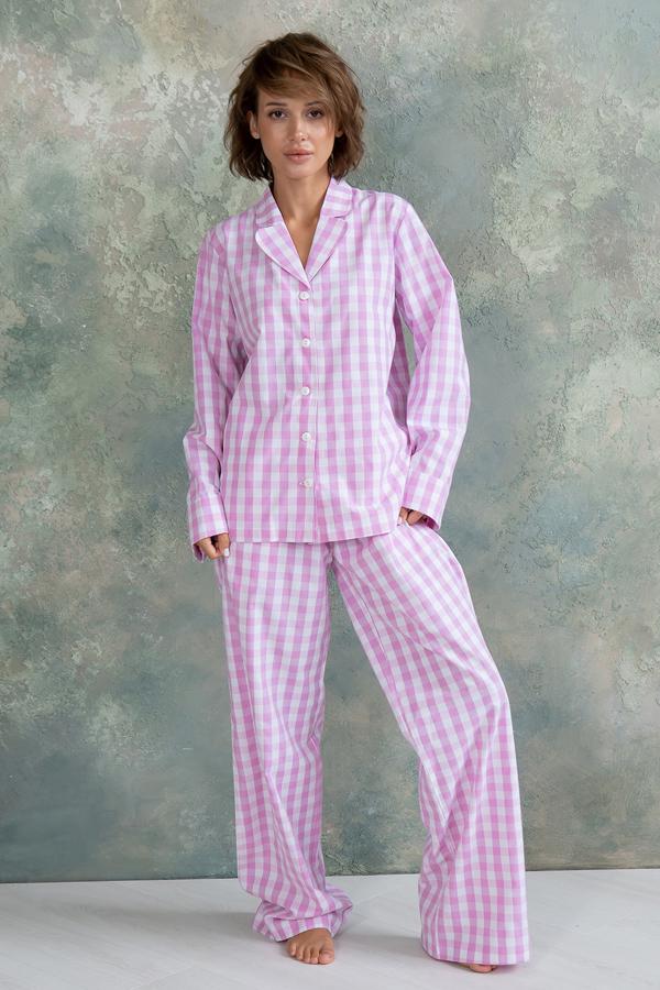 Пижама с брюками Forli хлопковая M/L Rose Plaid (HL0073-32-69_M/L)