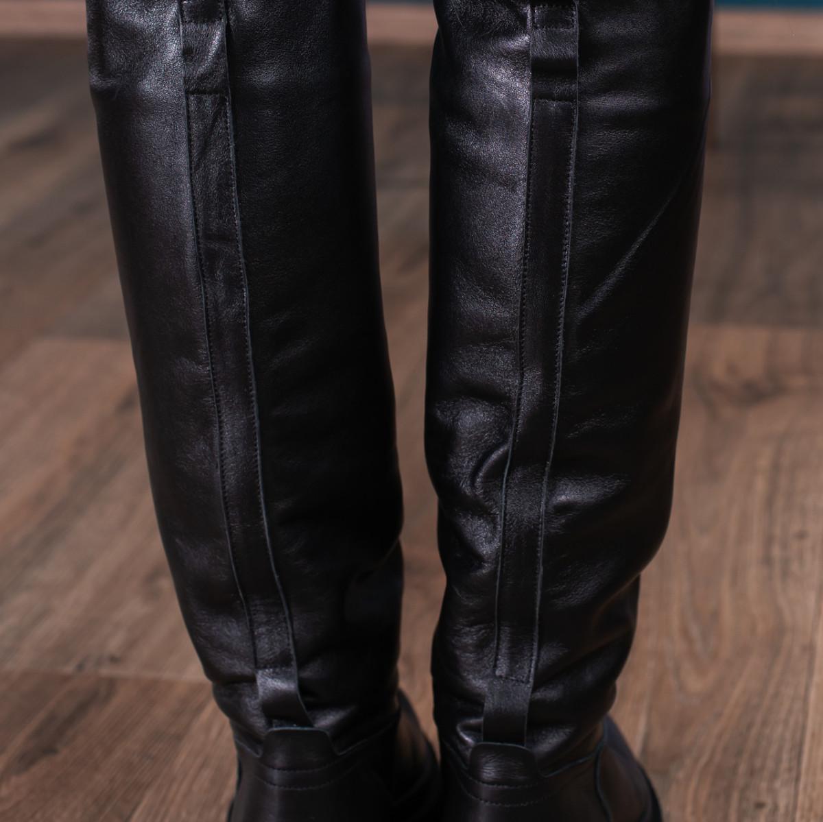 Ботфорти жіночі зимові Fashion р. 38 24,5 см Чорний (3427) - фото 8 Ботфорти жіночі зимові Fashion р. 38 24,5 см Чорний (3427) - фото 8