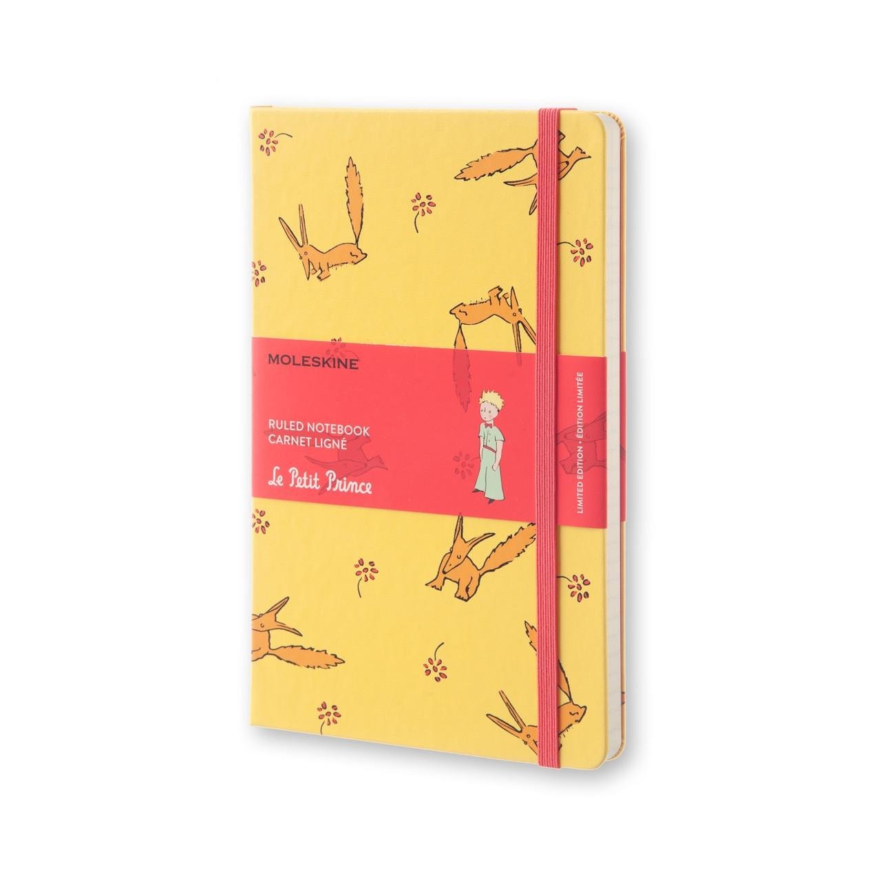 Блокнот Moleskine Limited Le Petit Prince средний 240 страниц в линейку в тканевой обложке 13х21 см Желтый
