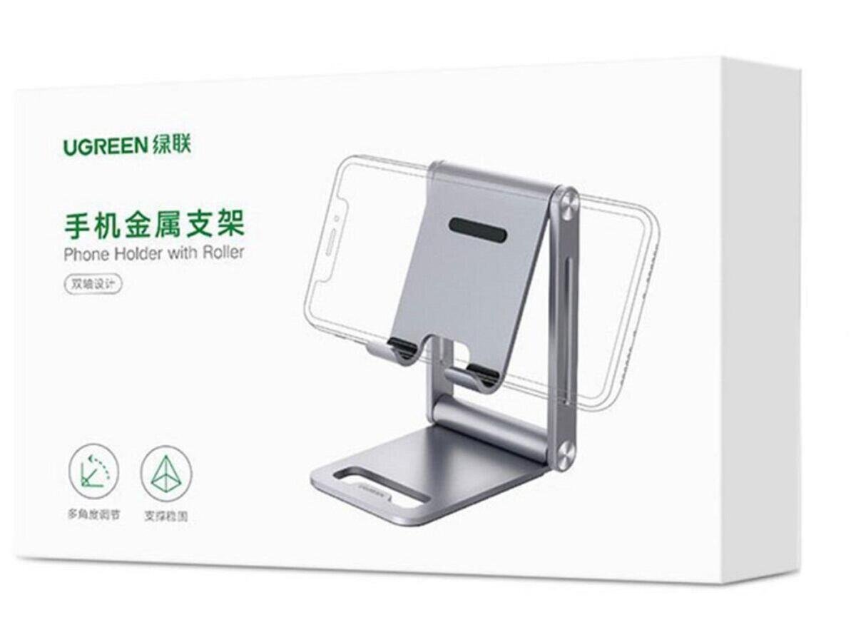 Підставка для смартфона UGREEN LP263 Phone Holder with Roller Aluminium Сірий (UGR-80708) - фото 9