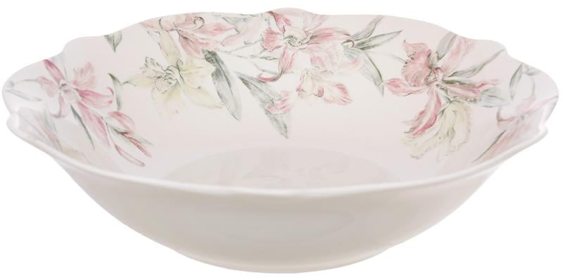 Набор фарфоровых тарелок 2 шт. 23х6 см Pink Orchid