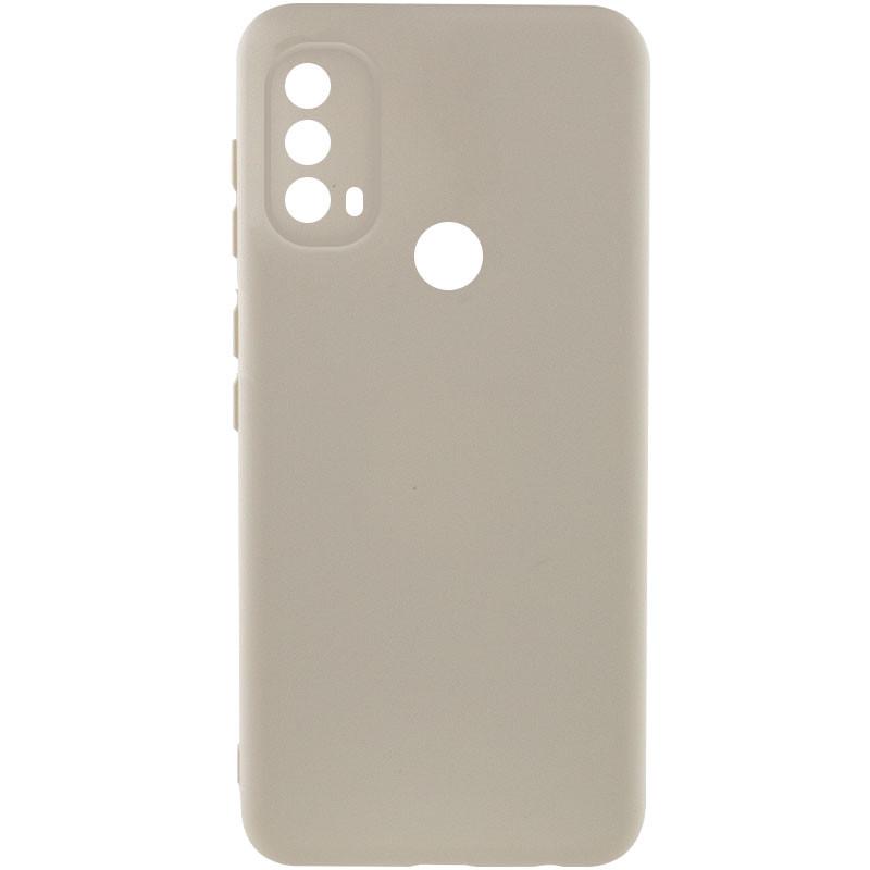 Противоударный чехол Silicone Cover Lakshmi Full Camera (A) для Motorola Moto E40 Песочный / Sand