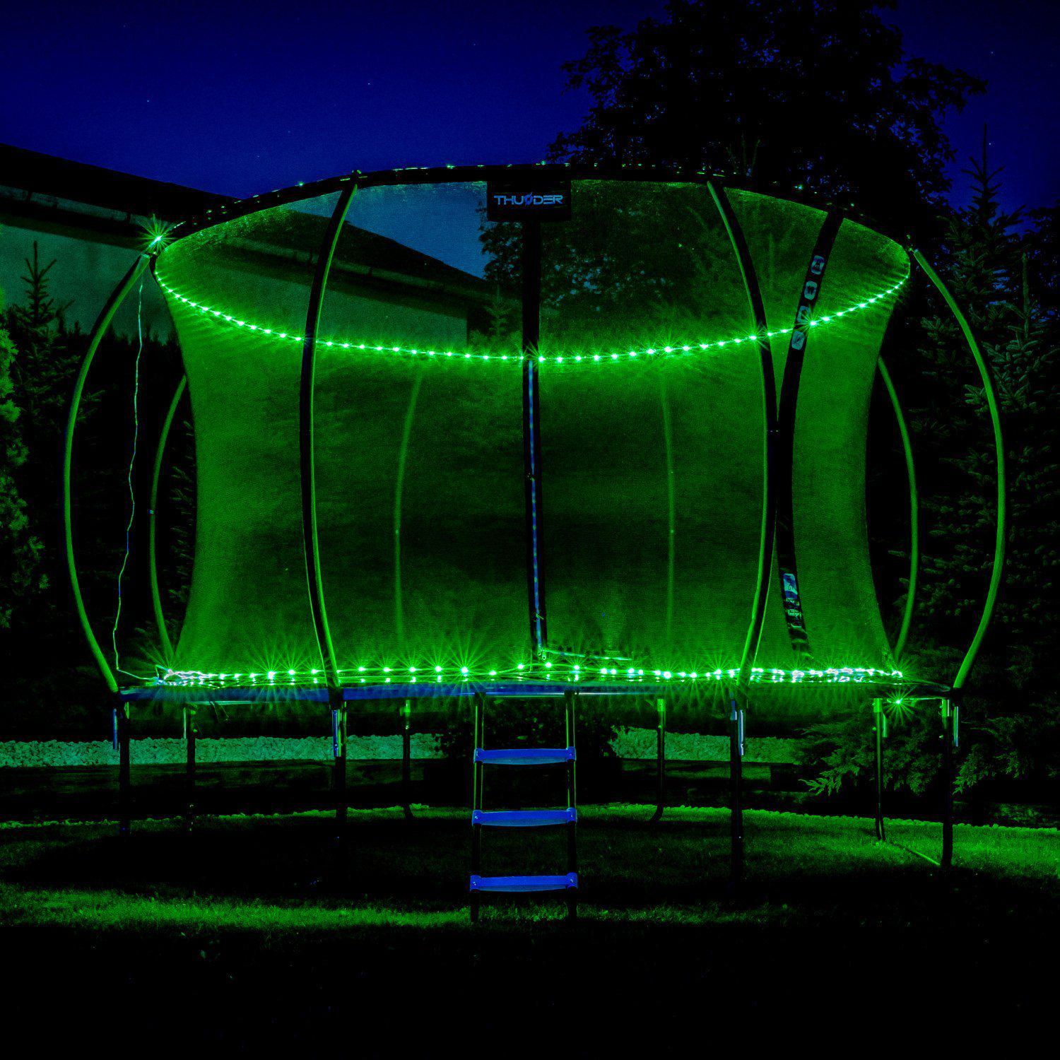 Батут Thunder INSIDE ULTRA с внутренней сеткой 12 футов 374 см Черно-голубой (407476) - фото 5 Батут Thunder INSIDE ULTRA с внутренней сеткой 12 футов 374 см Черно-голубой (407476) - фото 5