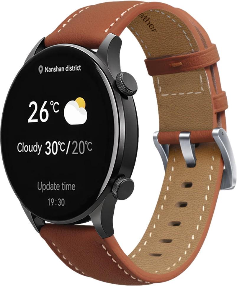 Ремінець шкіряний Folsa для Haylou Solar Plus RT3 LS16 Brown (40702-30)