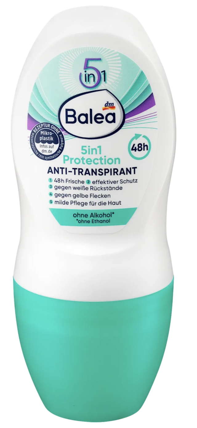 Дезодорант кульковий Balea 5in1 50 мл (4066447365283)