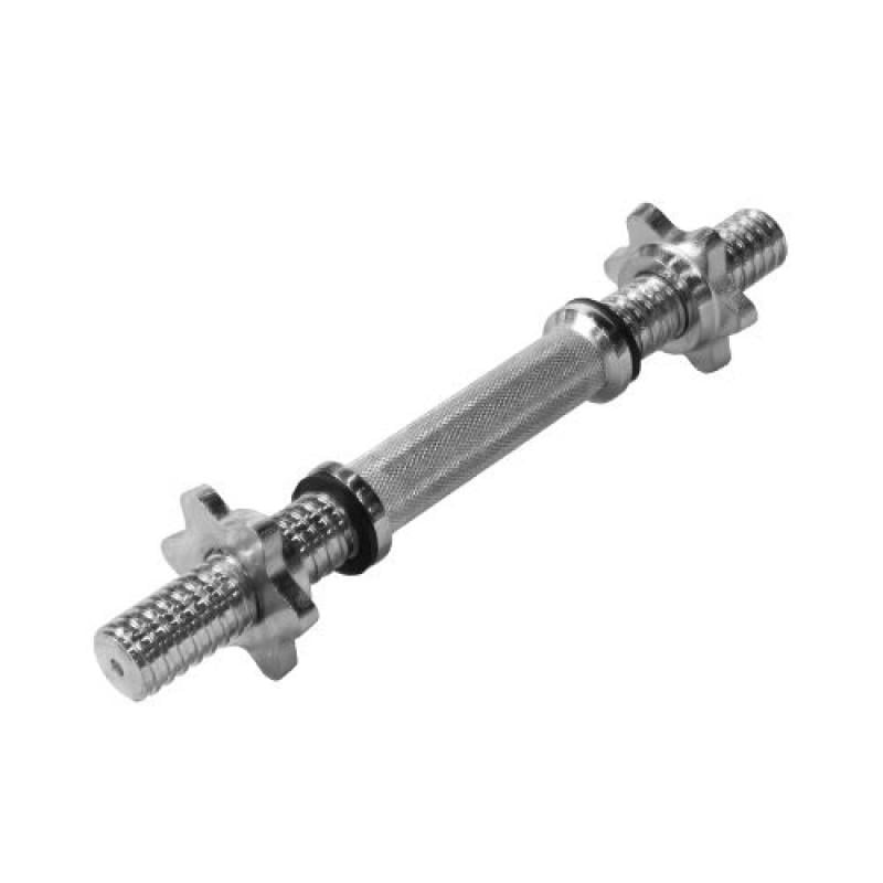 Грифы гантельные хромированные WCG с гайками сталь 45 см d 28 мм 2 шт.