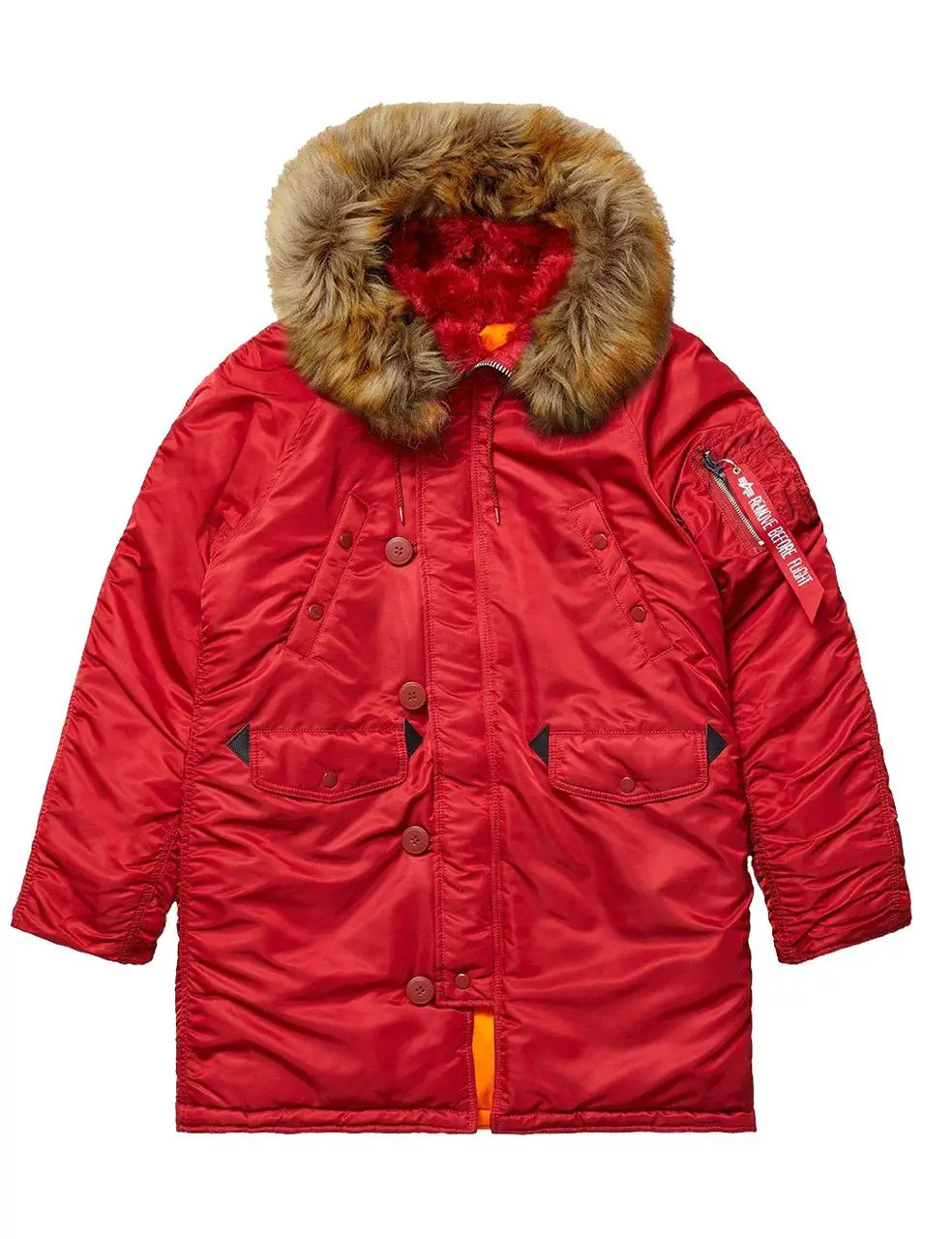 Куртка аляска Alpha Industries N-3B W Parka XS Commander Red (WJN44502C1CRXS) - фото 1