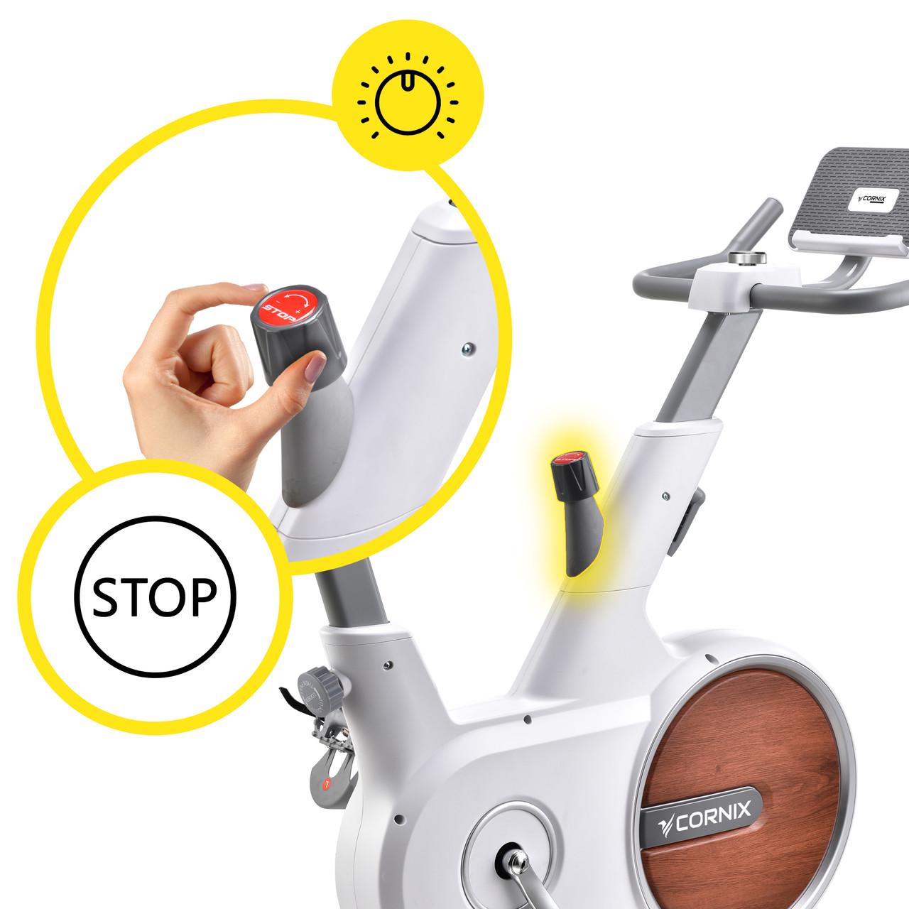 Велотренажер спиннинговый Cornix Eliza White/Grey (2671077771) - фото 3