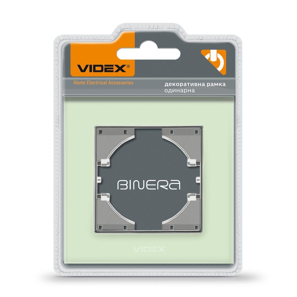 Рамка для розетки Videx Binera скло одинарна горизонтальна Зелений (11099) Рамка для розетки Videx Binera скло одинарна горизонтальна Зелений (11099)