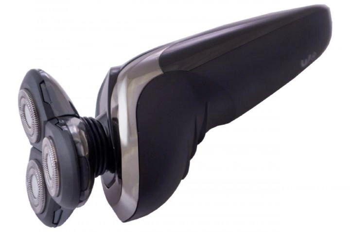 Електробритва Geemy GM 7720 black акумуляторна з плаваючими ножами Чорно-сріблястий - фото 3