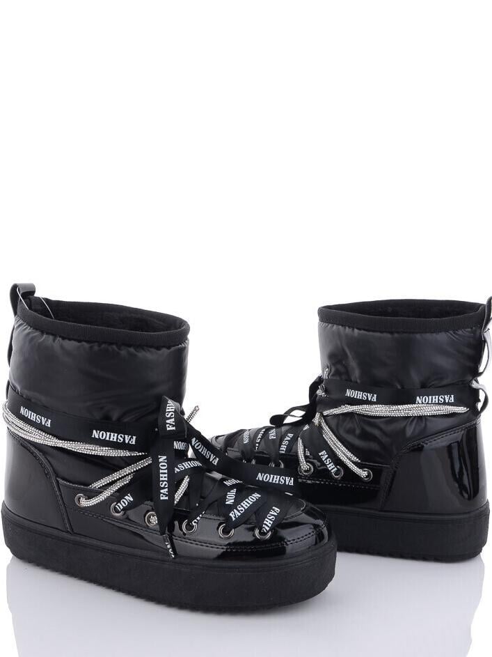 Місяцеходи на хутрі Violeta Moonboots N20-1009-1 р. 36 Чорний