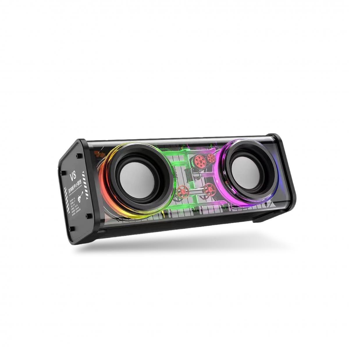Портативная колонка V8 BT/TF/USB/TWS 10 Вт Черный (V8B)