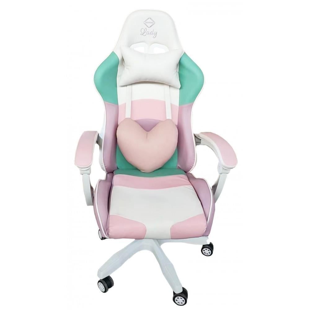 Кресло геймерское Bonro Lady 813 Розовый/Фиолетовый (14-76-42300099)