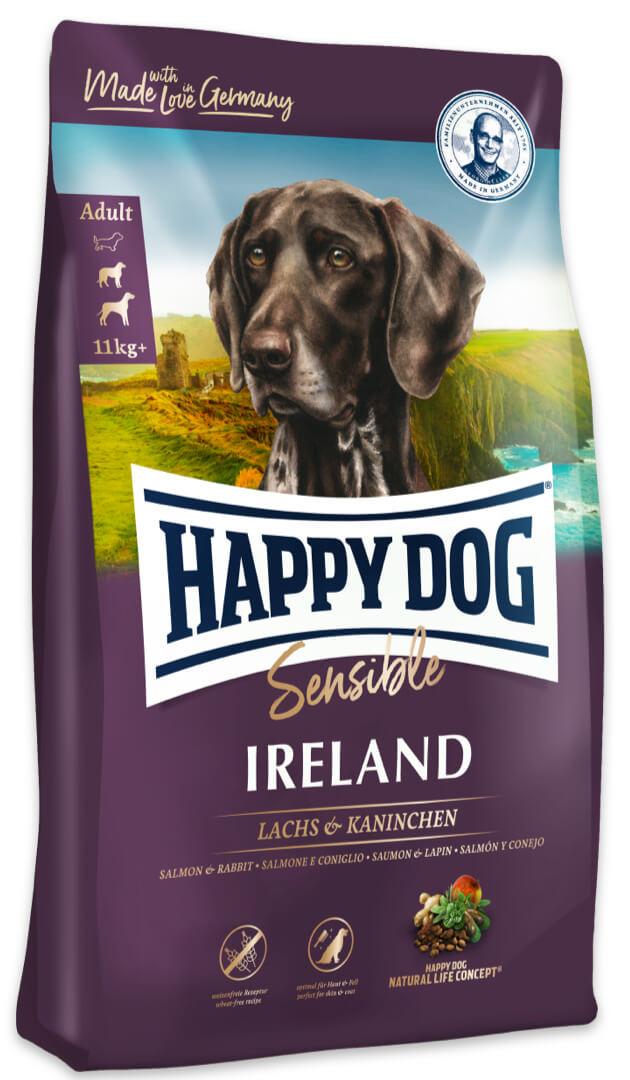 Корм для взрослых собак сухой Happy Dog Sensible Ireland с лососем и кроликом 12,5 кг