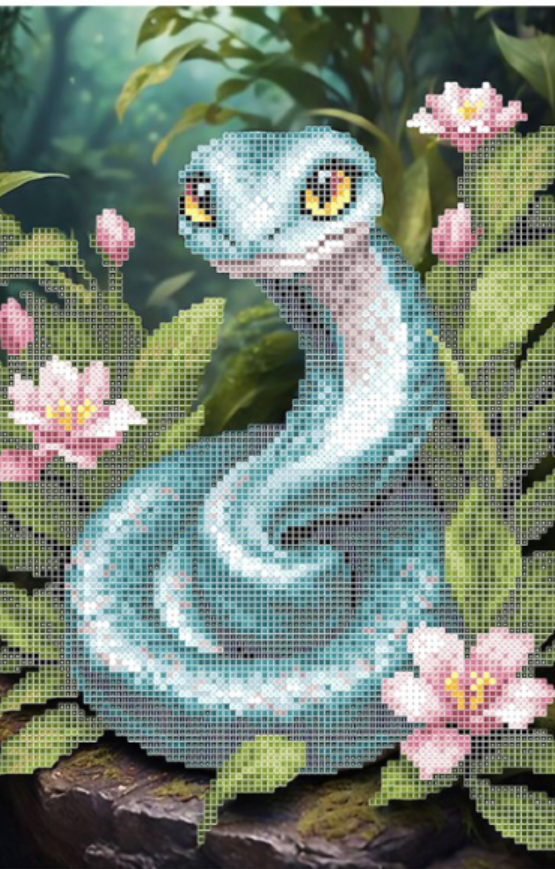 Схема для вышивки бисером Золотая Подкова Змея (ЗПТ-038) Схема для вышивки бисером Золотая Подкова Змея (ЗПТ-038)