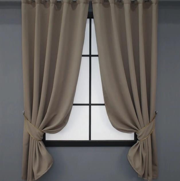 Комплект штор Bagema Rvs блекаут 1,3х1,7 м 2 шт. Какао (1289ш) Комплект штор Bagema Rvs блекаут 1,3х1,7 м 2 шт. Какао (1289ш)