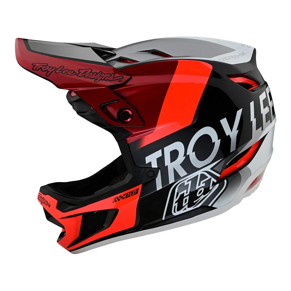 Велошлем TLD D4 COMPOSITE HELMET Qualifier XL Silver/Red (140559035) Велошлем TLD D4 COMPOSITE HELMET Qualifier XL Silver/Red (140559035)