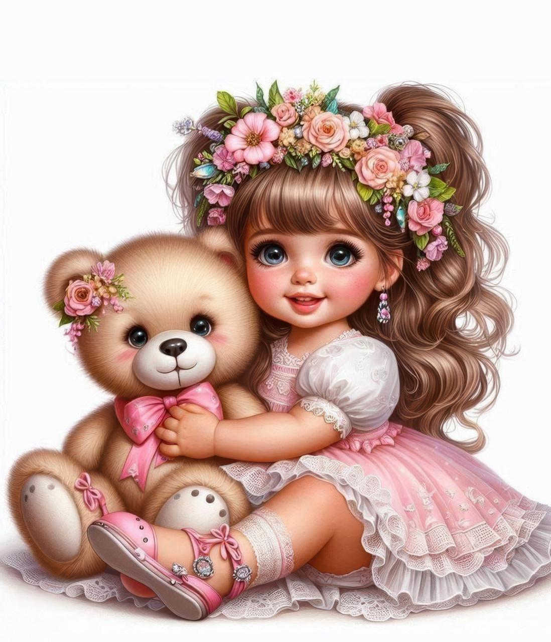 Алмазная мозаика Dream toys Милые объятия 20х20 см (S10263)