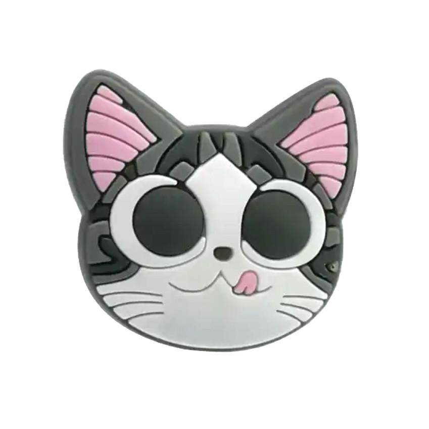 Джибитси Jibbitz Кот с языком Серый 1 шт. (50050) Джибитси Jibbitz Кот с языком Серый 1 шт. (50050)