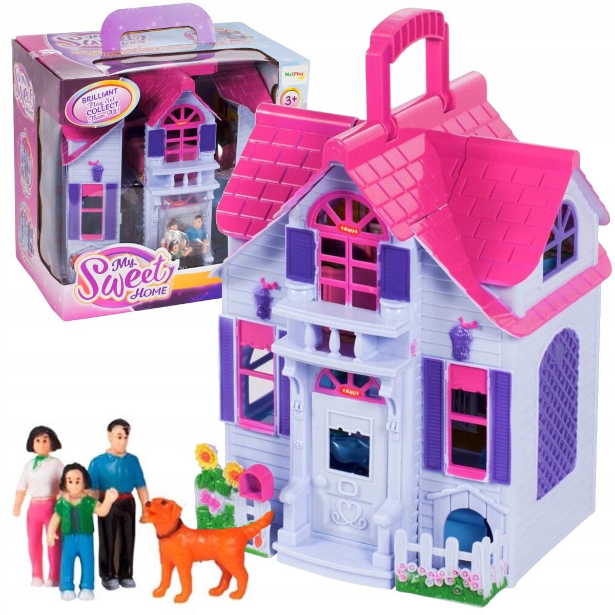 Дом для кукол двухэтажный раскладной с мебелью и фигурками (30465185) - фото 7 Дом для кукол двухэтажный раскладной с мебелью и фигурками (30465185) - фото 7