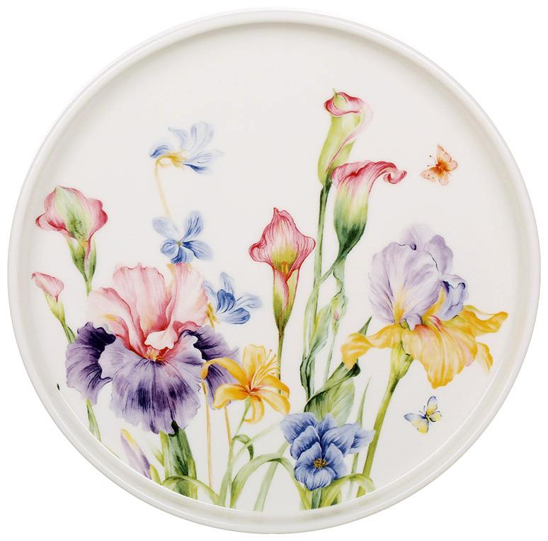 Набір порцелянових тарілок Iris плоска з низьким бортом 6 шт. 20 см