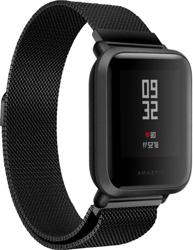 Ремешок Миланская петля Milano для Amazfit Bip Black (13332-2B)