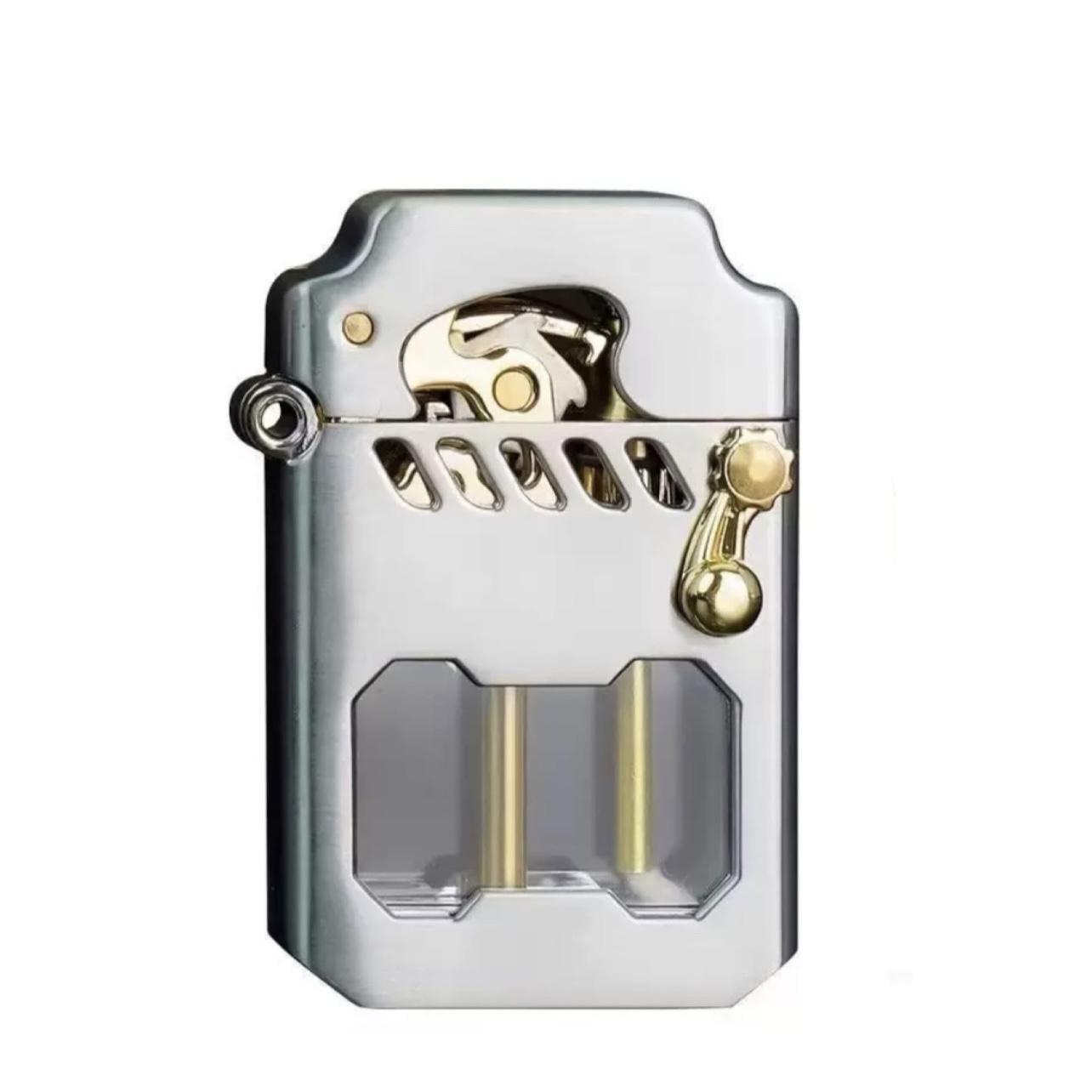 Зажигалка ZorroLighter металлическая бензиновая Серебристая (2359)