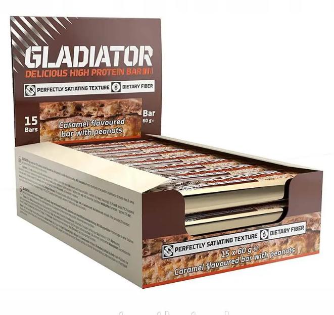 Протеїновий батончик Olimp Nutrition Gladiator 15 х 60 g Caramel