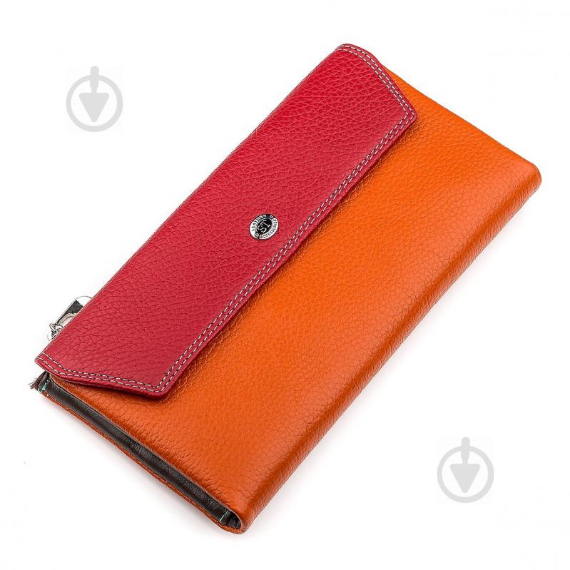 Кошелек женский ST Leather SB42-2 Красно-оранжевый (18406)