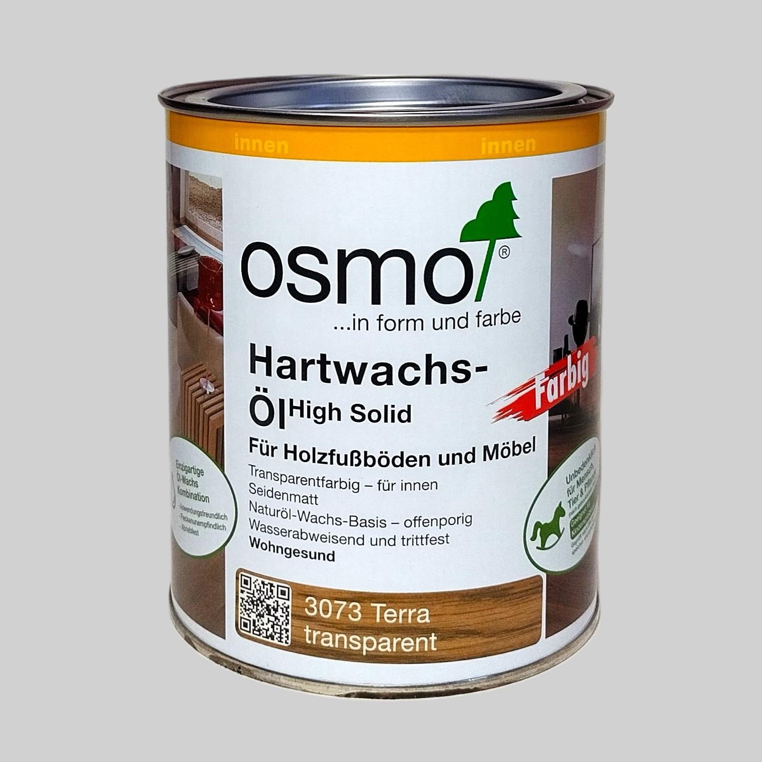 Олія з твердим воском Osmo Hartwachs-Öl Farbig кольорова прозора 0,75 л Терра (3073-075)