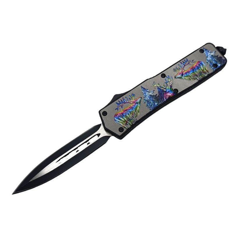 Ніж кишеньковий викидний MicroTech 330 21 см (t9684) - фото 1