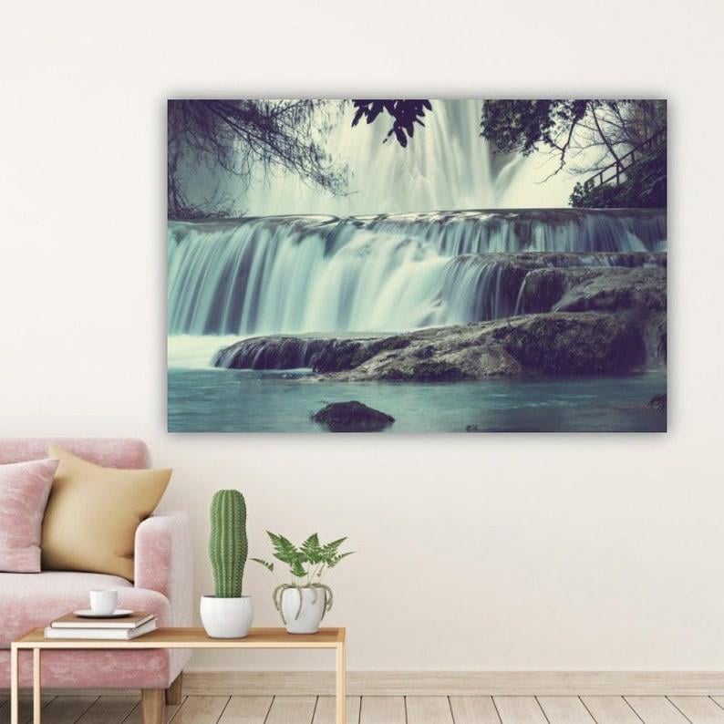 Картина на холсте KIL Art Сила водопада 122x81 см (396)