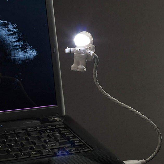 Универсальная USB лампа Astro-Light Космонавт LED 5Вт Белый - фото 10