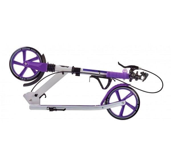 Самокат Maraton RIDER 2021 с фонариком Сиреневый - фото 4 Самокат Maraton RIDER 2021 с фонариком Сиреневый - фото 4
