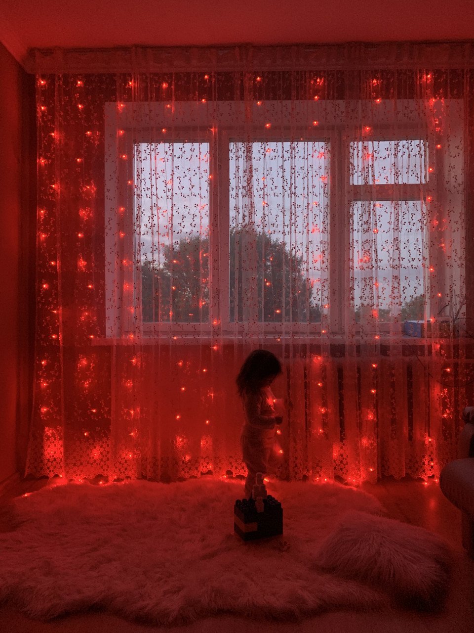 Гірлянда світлодіодна Ltl Бахрома 200 led 3x3 м штора 16 кольорів