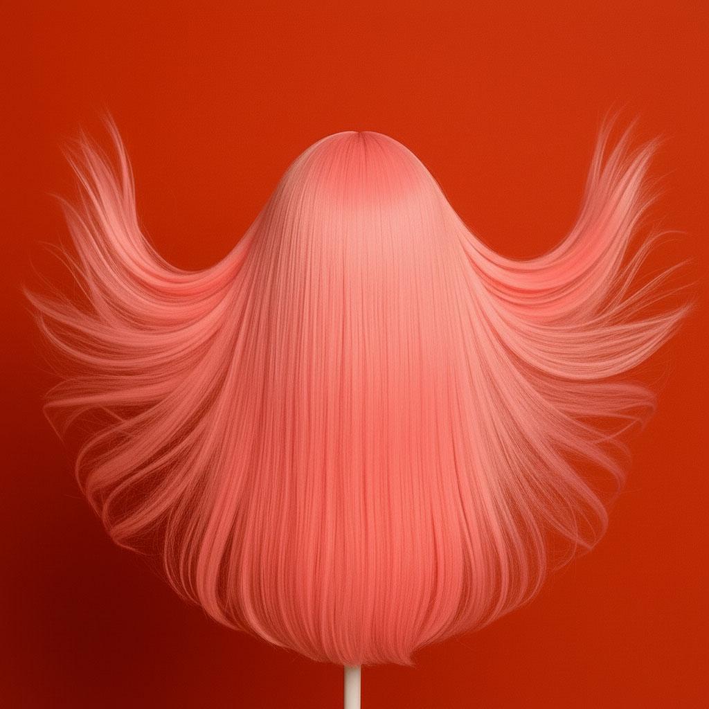 Перука жіноча аніме пряме волосся довга чубчик 70 см Рожевий (K0495-4) - фото 2 Перука жіноча аніме пряме волосся довга чубчик 70 см Рожевий (K0495-4) - фото 2