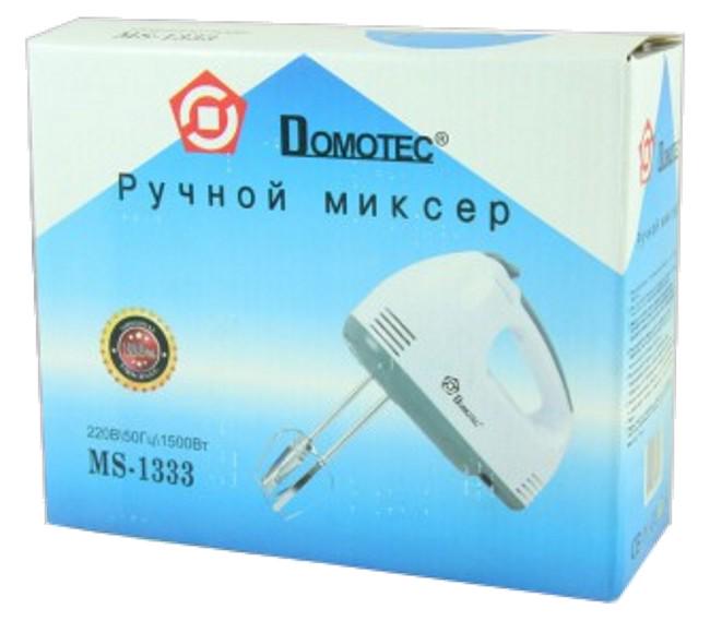 Міксер Domotec MS-1333 7 швидкостей Білий/Сірий (МХ 9033) - фото 4