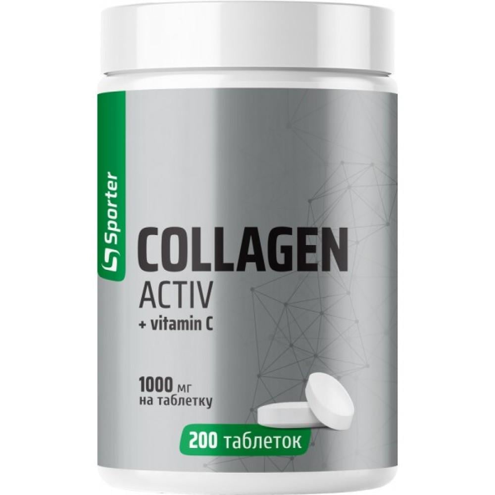 Коллаген Sporter Collagen peptide 1000 мг 200 таб