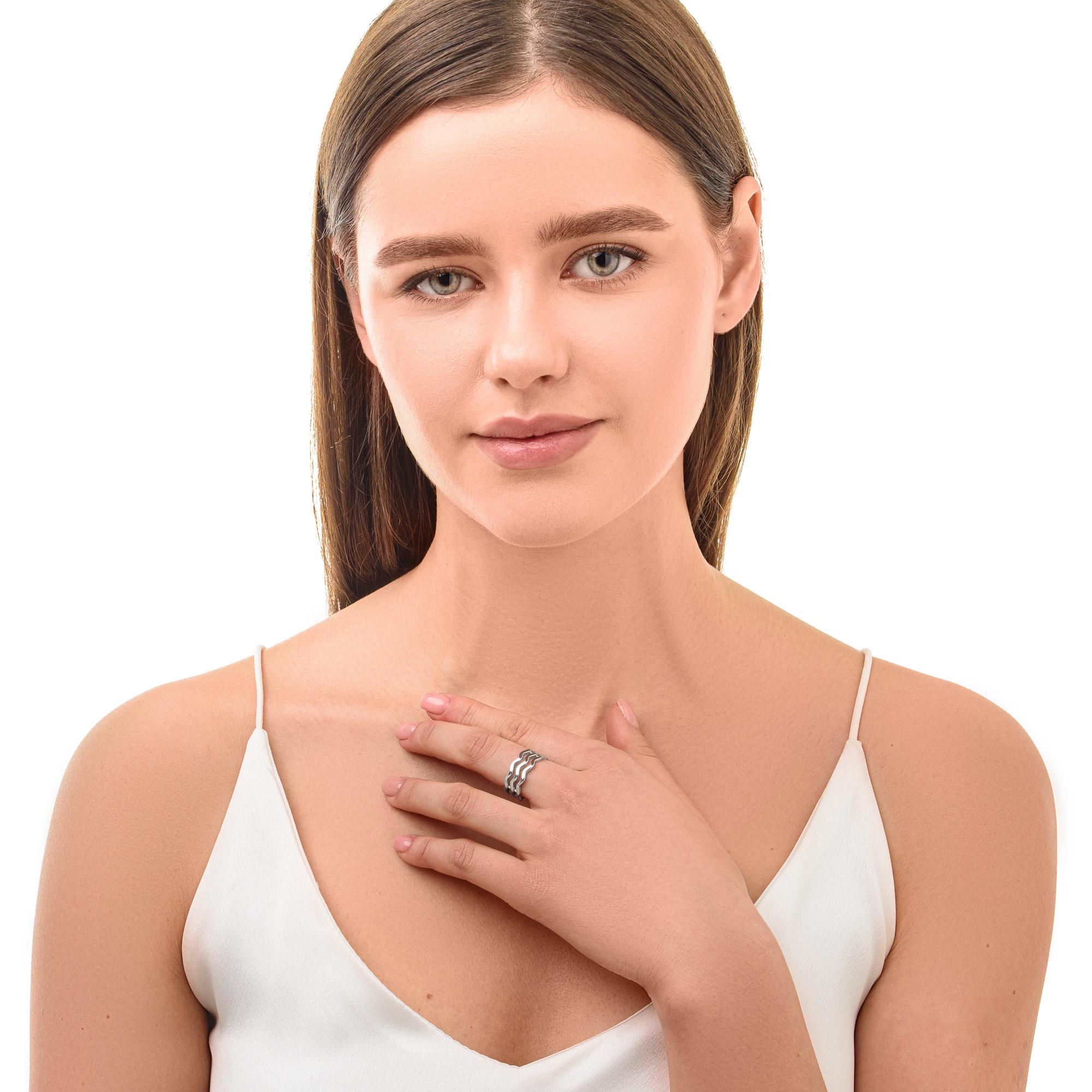 ᐉ Серебряное кольцо Minimal Элегантные линии (10393-16,0р) • Купить в ...