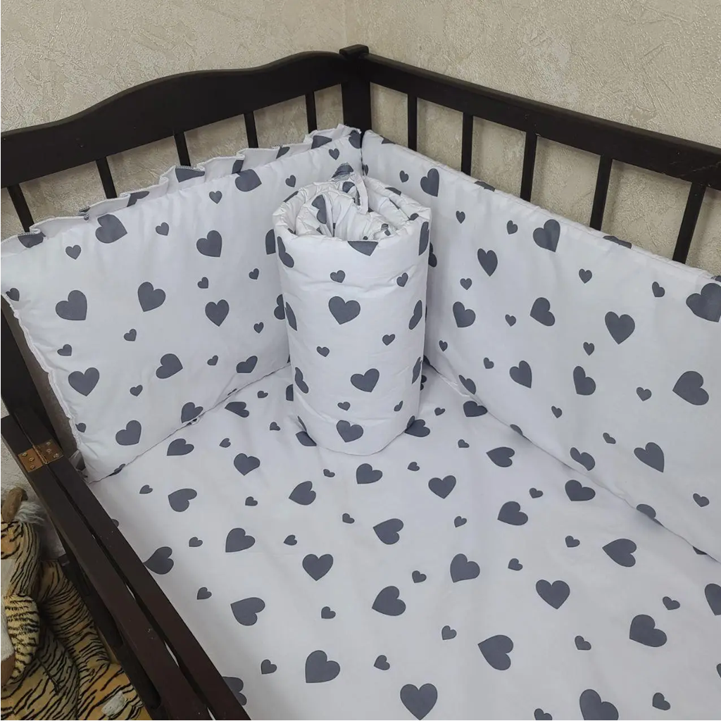 Бортики в кроватку на 4 стороны 120х60 см 4 части (4402) - фото 2