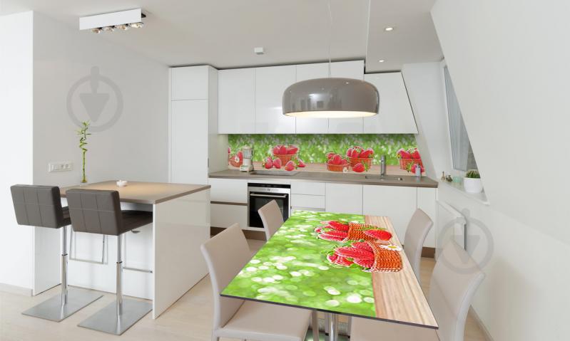 Наклейка виниловая на стол Zatarga «Клубника на столе» 650х1200 мм Z180867/1st Наклейка виниловая на стол Zatarga «Клубника на столе» 650х1200 мм Z180867/1st