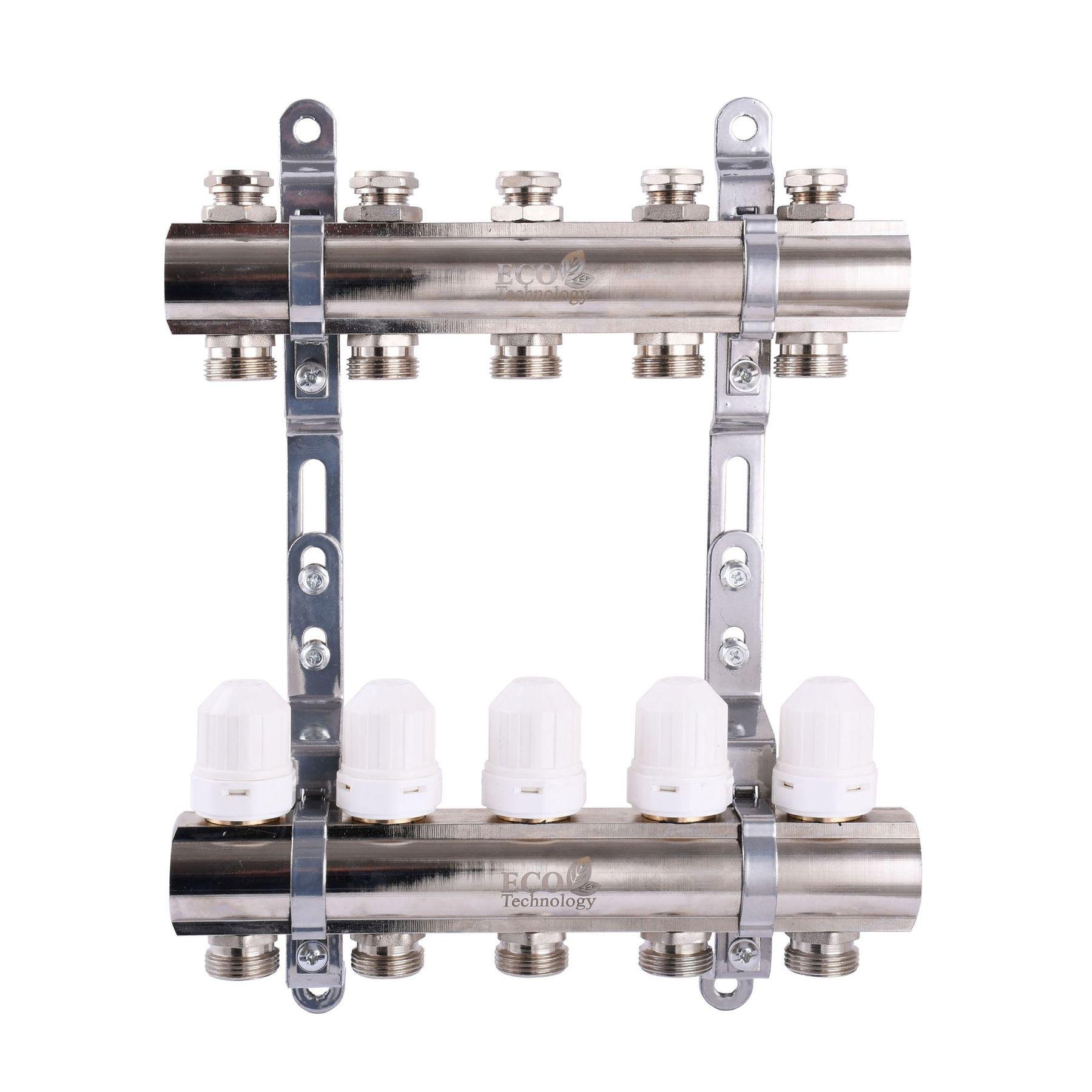 Колектор з регуляторами та кріпленням Eсо 001С 1″x5 (000008835)