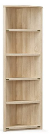 Стелаж кутовий в дитячу кімнату Мебель-Сервіс Valensiya з полицями Дуб Самоа (27304392) - фото 5 Стелаж кутовий в дитячу кімнату Мебель-Сервіс Valensiya з полицями Дуб Самоа (27304392) - фото 5