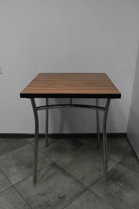 Обідній стіл 60х80х75 см Трюфель/Хром (28374203)