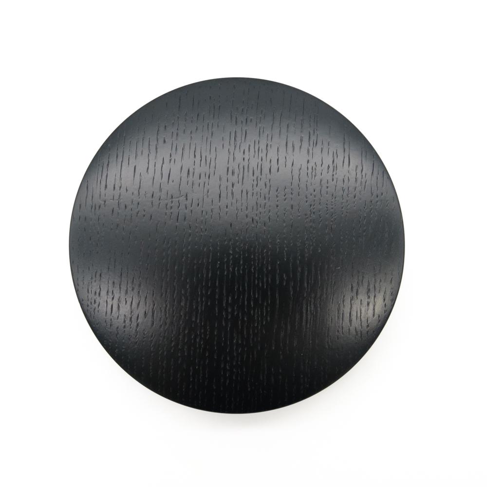 Крючок деревянный мебельный для одежды ø150 мм 1 шт. Черный (48909) - фото 2