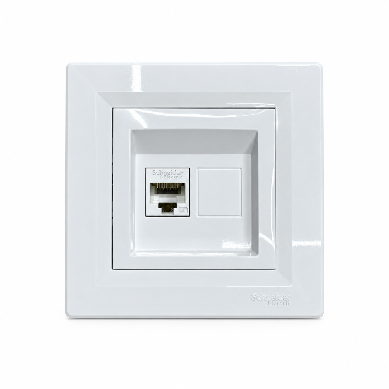 Розетка компьютерная RJ-45 внутренняя Asfora C1 Белый